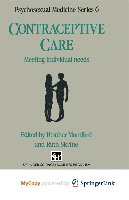 Contraceptive Care: Meeting individual needs (Paperback)
