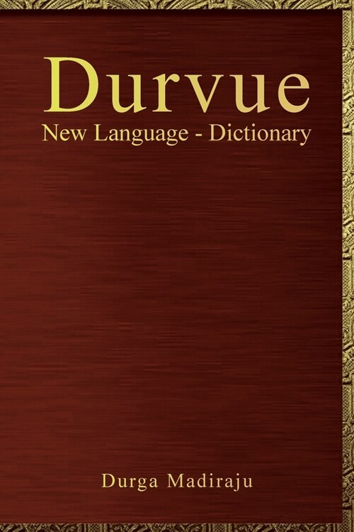 Durvue New Language - Dictionary (Paperback)