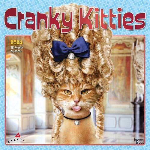 Avanti Cranky Kitties 2024 Square Foil (Wall)