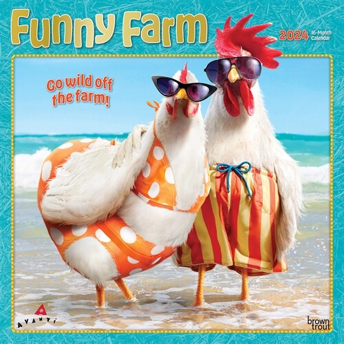 Avanti Funny Farm 2024 Square Foil (Wall)