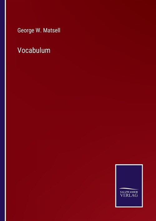 Vocabulum (Paperback)