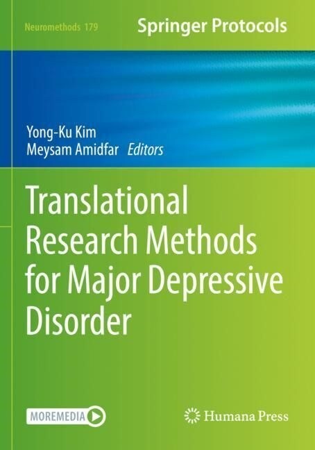 Translational Research Methods for Major Depressive Disorder (Paperback)