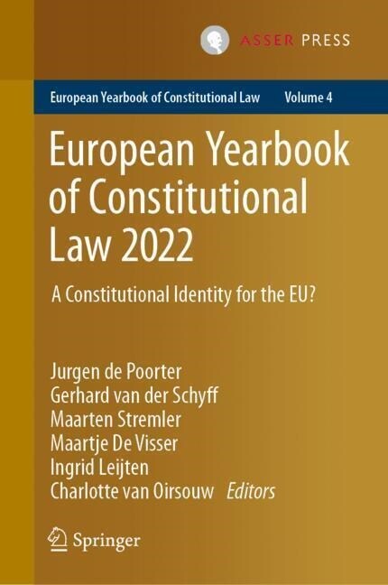 European Yearbook of Constitutional Law 2022: A Constitutional Identity for the Eu? (Hardcover, 2023)