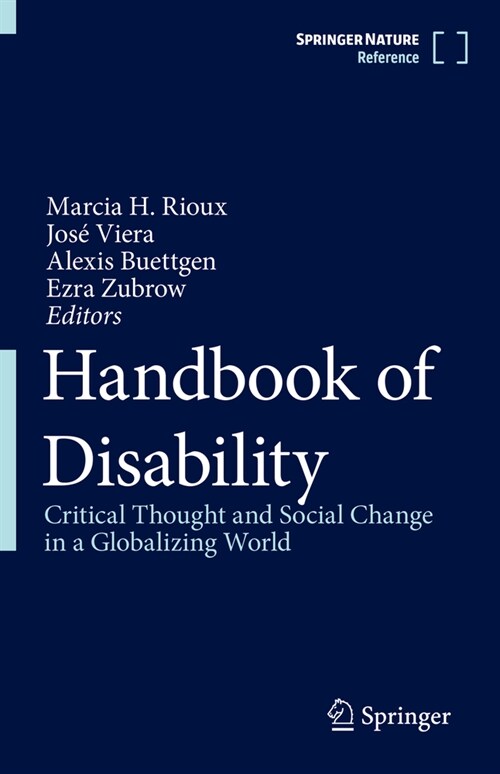 Handbook of Disability: Critical Thought and Social Change in a Globalizing World (Hardcover, 2024)