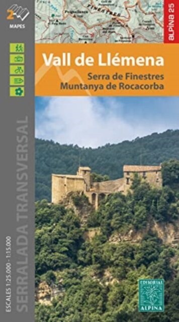 Vall de ll mena - Serra de Finestres - Muntanya Rocacorba (Sheet Map, folded)