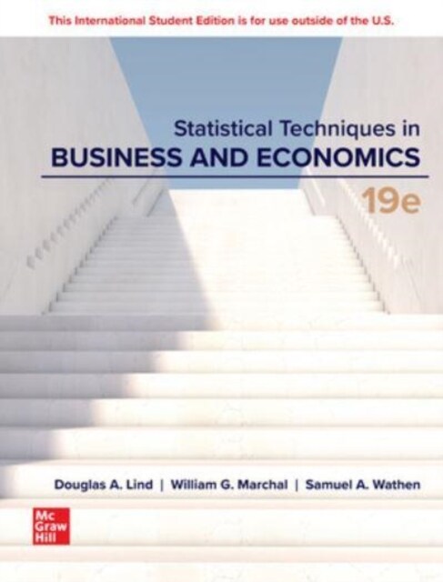 ISE Statistical Techniques in Business and Economics (Paperback, 19 ed)