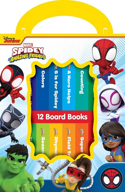 Disney Junior Marvel Spidey and His Amazing Friends: 12 Board Books : 12 Board Books (Package)