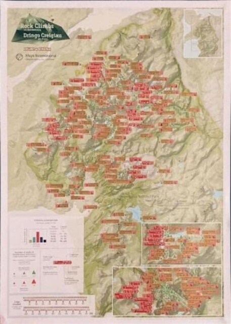 Snowdonia Rock Climbs Collect & Scratch Print (Other cartographic)