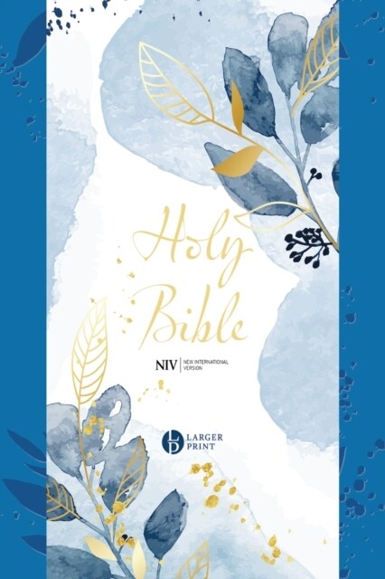 NIV Larger Print Blue Soft-tone Bible with Zip (Paperback)