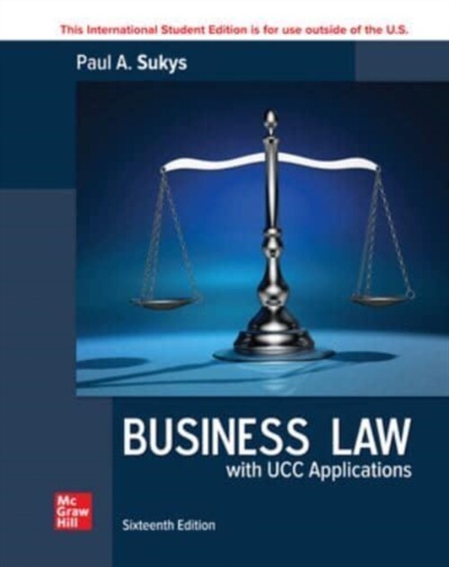 ISE Business Law with UCC Applications (Paperback, 16 ed)