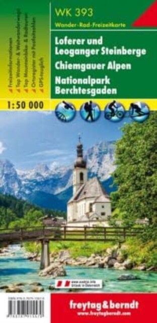 Loferer and Leoganger Steinberge - Chiemgau Alps - National Park Berchtesgaden Hiking + Leisure Map 1:50 000 (Sheet Map, folded)