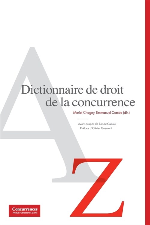 Dictionnaire de droit de la concurrence (Paperback)