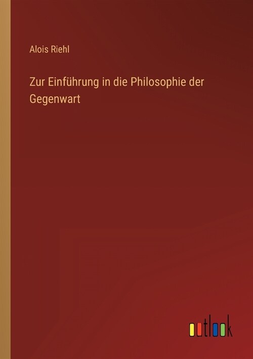 Zur Einf?rung in die Philosophie der Gegenwart (Paperback)