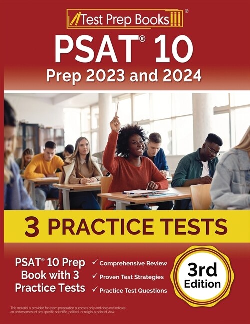 PSAT 10 Prep 2023 and 2024: PSAT 10 Prep Book with 3 Practice Tests [3rd Edition] (Paperback)