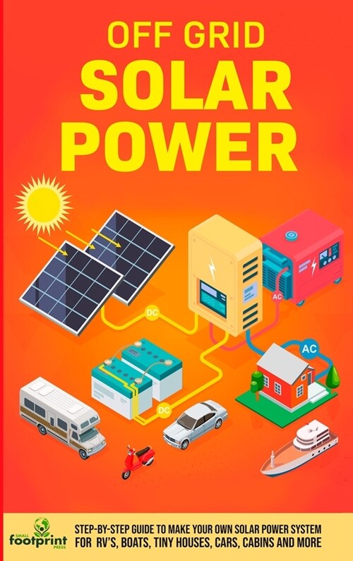 Off Grid Solar Power: Step-By-Step Guide to Make Your Own Solar Power System For RVs, Boats, Tiny Houses, Cars, Cabins and More in as Littl (Hardcover)