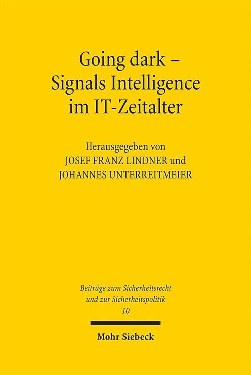 Going Dark - Signals Intelligence Im It-Zeitalter (Paperback)