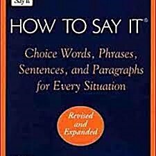 [중고] How to Say It (Paperback, Reissue)
