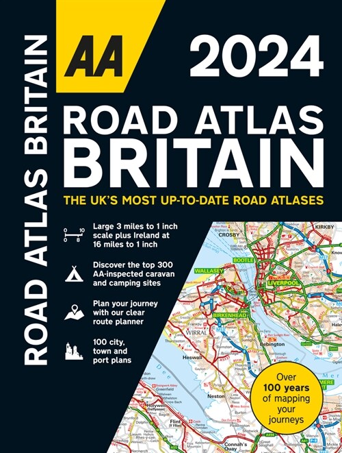 AA Road Atlas Britain 2024 (Spiral Bound, 37 New edition)