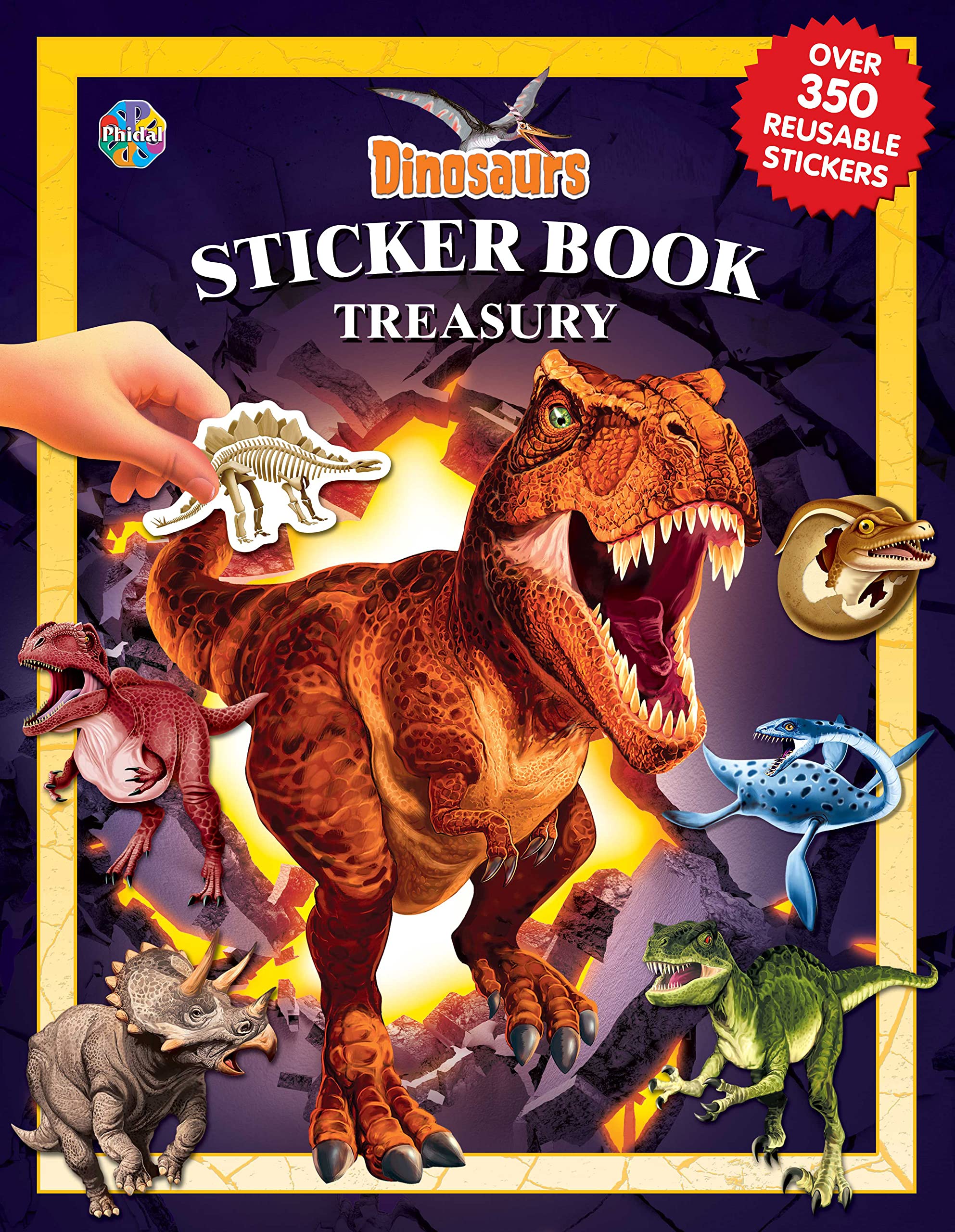 Dinosaurs Sticker Book Treasury (Hardcover)