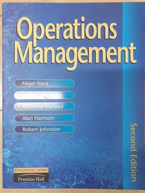 [중고] Operations Management (Paperback)