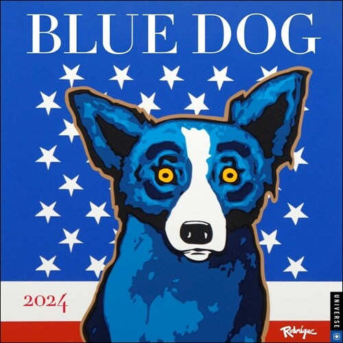 Blue Dog 2024 Wall Calendar (Wall)