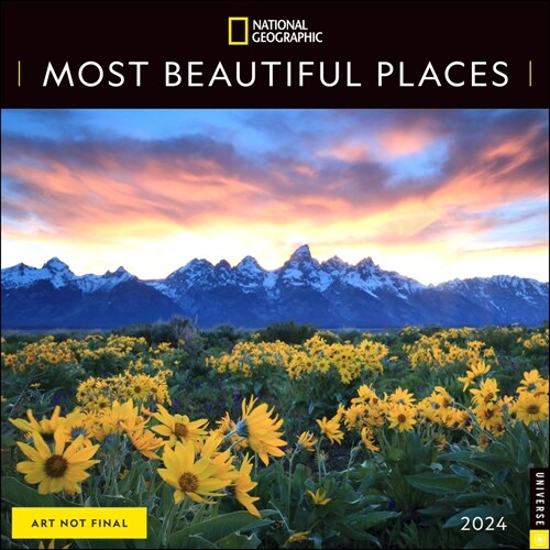 National Geographic: Most Beautiful Places 2024 Wall Calendar (Wall)