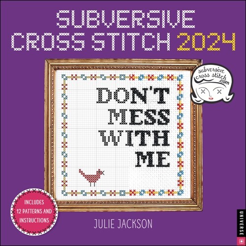 Subversive Cross Stitch 2024 Wall Calendar (Wall)