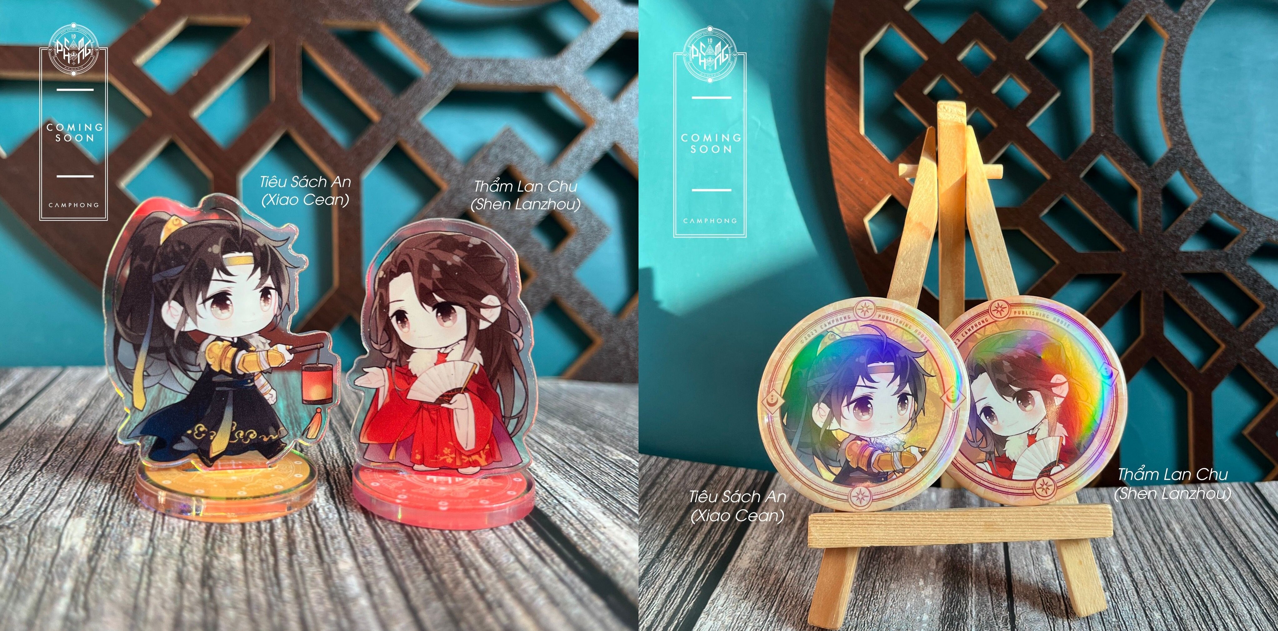 QJJ Chibi Bitrhday Standee & Badge Set 장진주 치비 버스데이 스탠디 & 뱃지 4종 세트