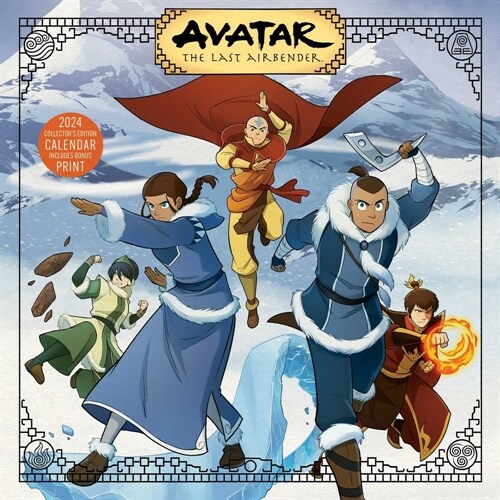 Avatar: The Last Airbender 2024 Collectors Edition Wall Calendar: 13 Illustrations + Bonus Print (Other)
