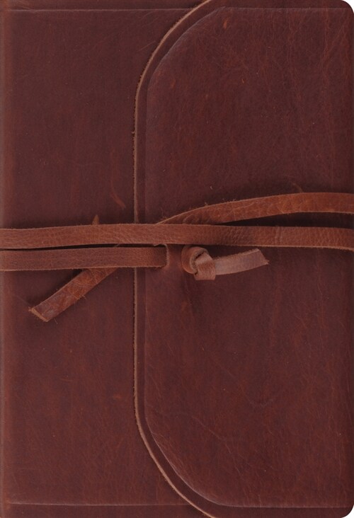 ESV Student Study Bible (Natural Leather, Brown, Flap with Strap) (Leather)