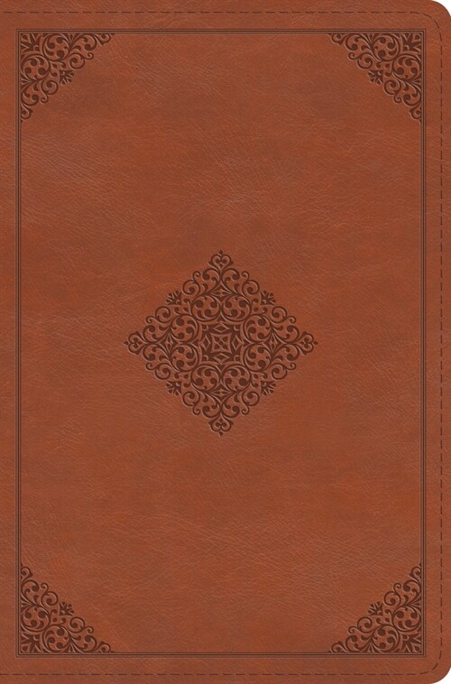 ESV Compact Bible (Trutone, English Saddle, Ornament Design) (Imitation Leather)