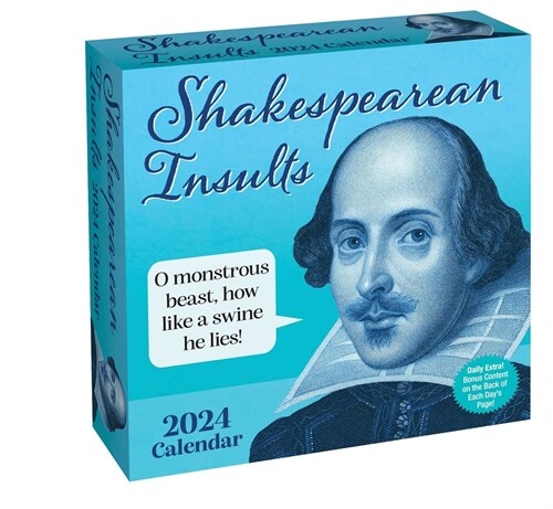 Shakespearean Insults 2024 Day-To-Day Calendar (Daily)