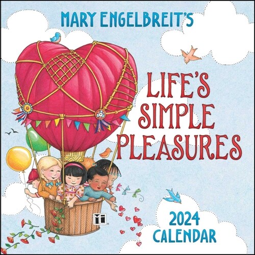 알라딘 Mary Engelbreit's 2024 Mini Wall Calendar Life's Simple Pleasures