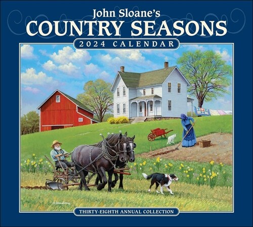 John Sloanes Country Seasons 2024 Deluxe Wall Calendar (Wall)