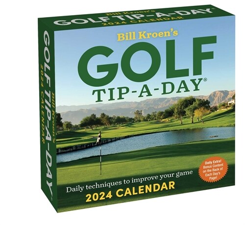 Bill Kroens Golf Tip-A-Day 2024 Calendar (Daily)