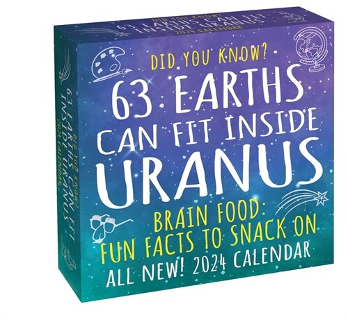 Did You Know? 2024 Day-To-Day Calendar: 63 Earths Can Fit Inside Uranus (Daily)