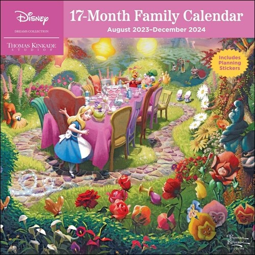 Disney Dreams Collection by Thomas Kinkade Studios: 17-Month 2023-2024 Family Wa (Wall)