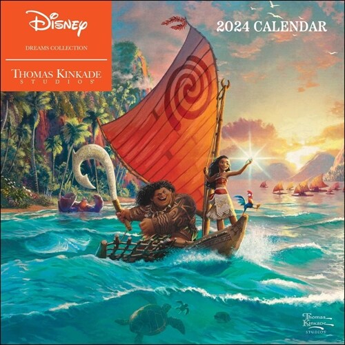 Disney Dreams Collection by Thomas Kinkade Studios: 2024 Wall Calendar (Wall)