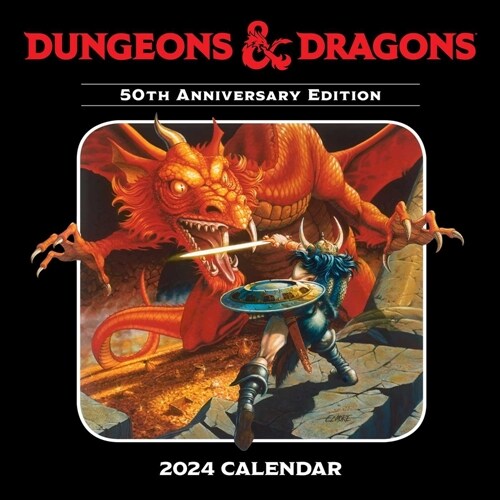 Dungeons & Dragons 2024 Wall Calendar: 50th Anniversary Edition (Wall)