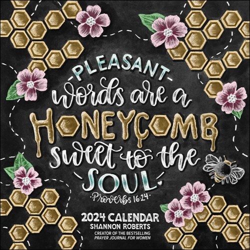 Shannon Roberts Chalk Art Scripture 2024 Wall Calendar (Wall)