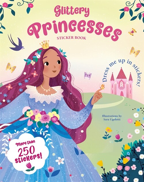 Glittery Princesses Sticker Book (Paperback)