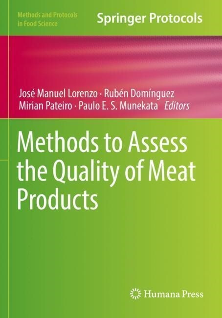 Methods to Assess the Quality of Meat Products (Paperback)