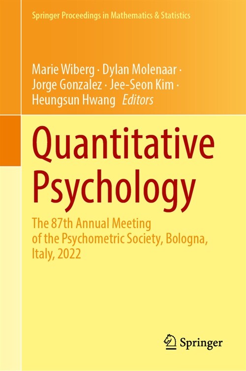 Quantitative Psychology: The 87th Annual Meeting of the Psychometric Society, Bologna, Italy, 2022 (Hardcover, 2023)
