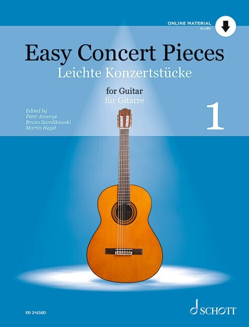 Easy Concert Pieces Guitar, Volume 1 Book with Online Audio (Paperback)
