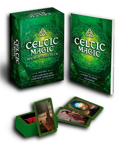 Celtic Magic Book & Card Deck: Includes a 50-Card Deck and a 128-Page Guide Book [With Cards] (Paperback)