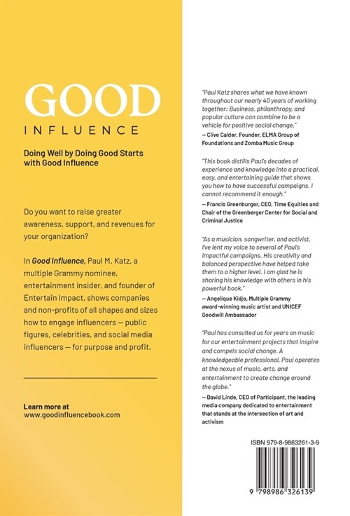 Good Influence: How To Engage Influencers For Purpose And Profit (Hardcover)