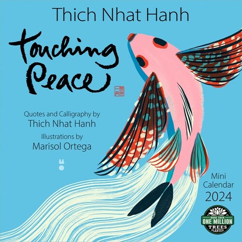 알라딘 Thich Nhat Hanh 2024 Mini Wall Calendar Touching Peace (Mini)