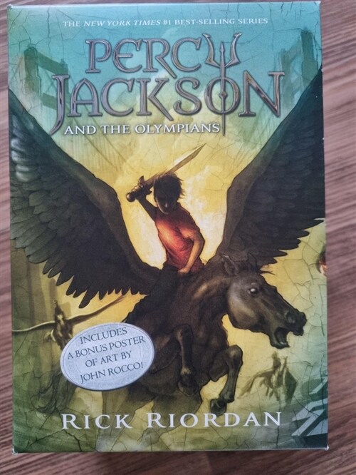 [중고] Percy Jackson and the Olympians 5 Book Paperback Boxed Set (W/Poster) (Paperback 5권, 미국판)
