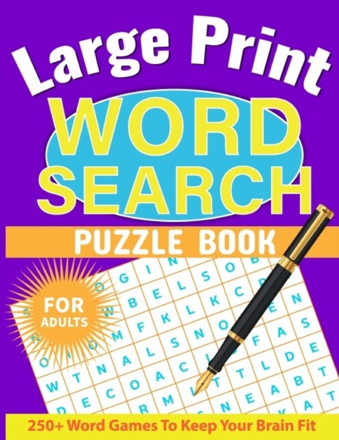 Large Print Word Search for Adults: Word Search Book for Adults with Solutions, Word Find Books for Men, Women, Seniors (Paperback)