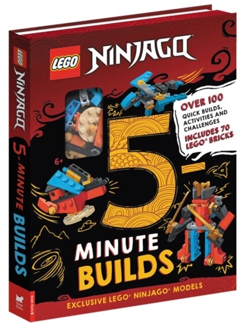 LEGO® NINJAGO®: Five-Minute Builds (with 70 LEGO bricks) (Hardcover)
